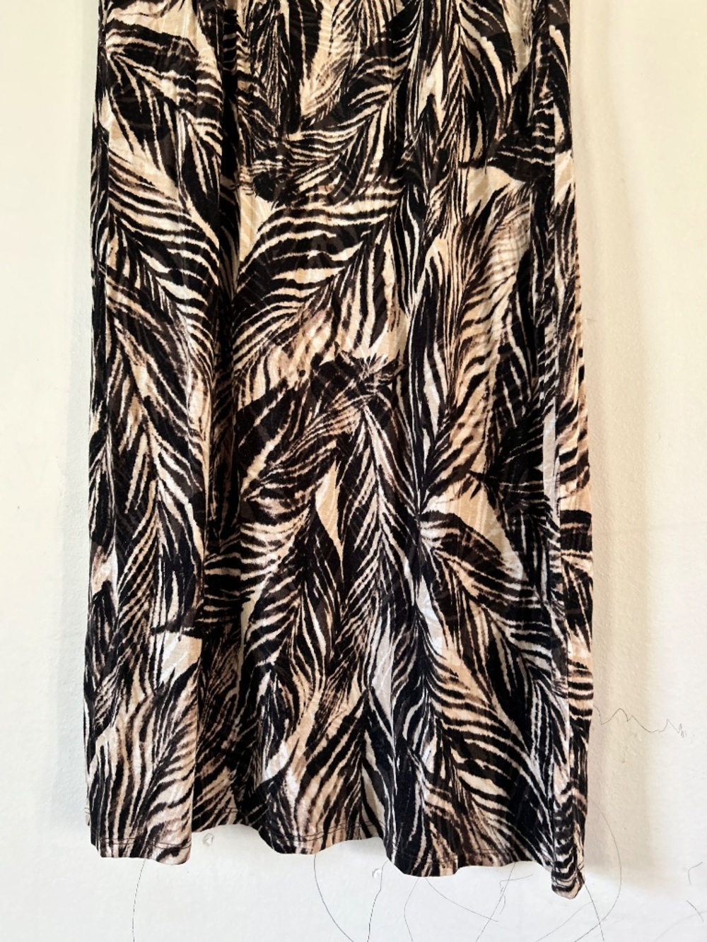 🎃Palm Print Dress - Picture 4 of 10
